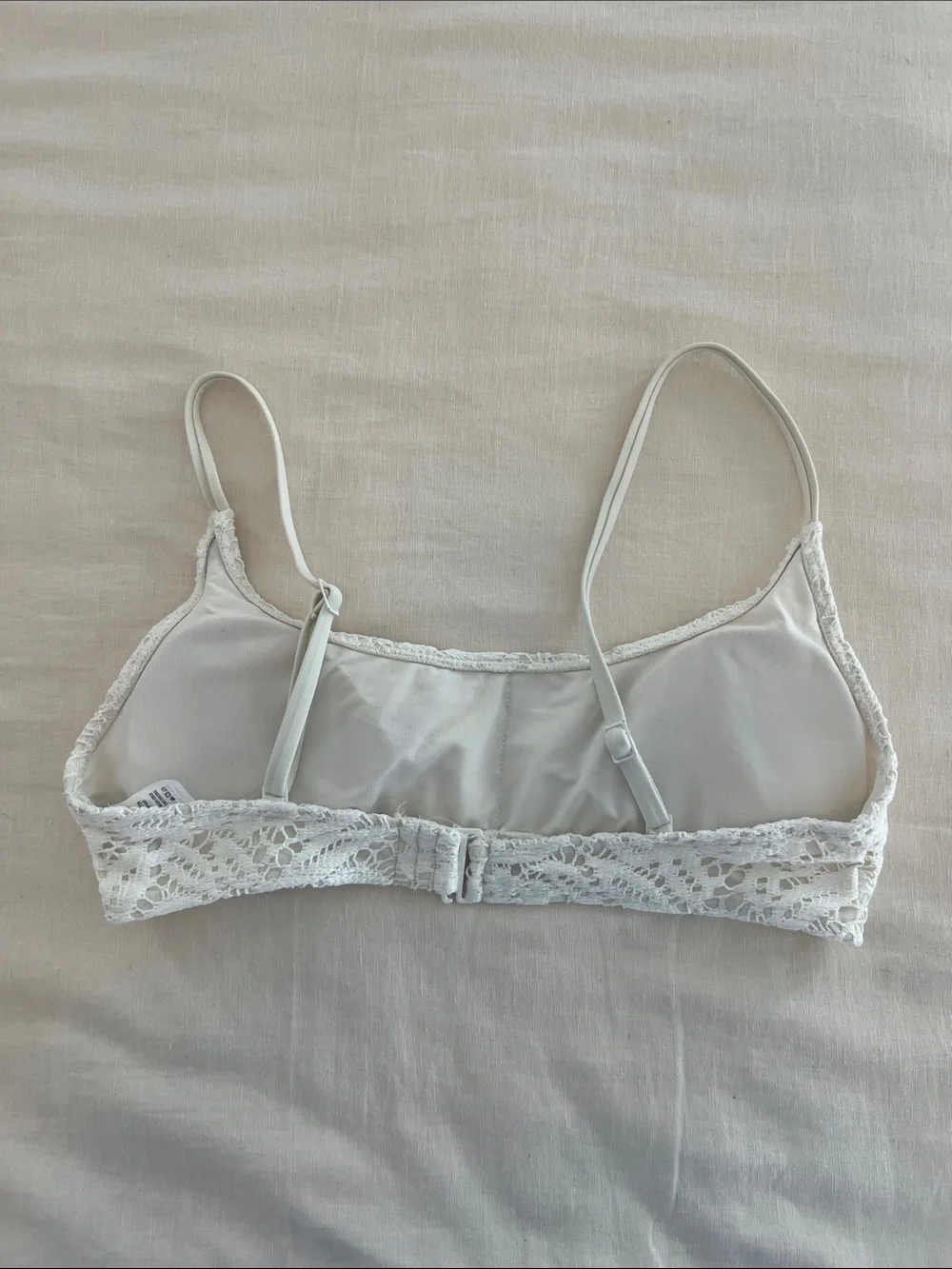 White Lace Bralette Bikini - Women’s Swimwear